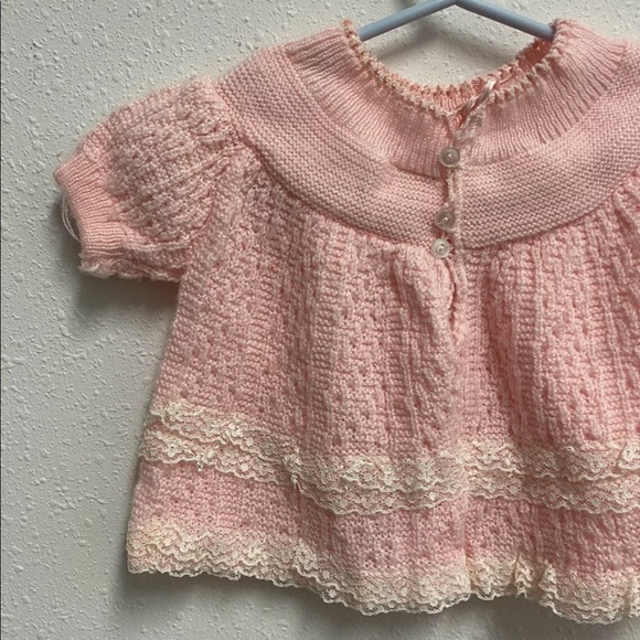 Vintage A Little Angel Girl Baby Sweater 
No Size - Picture 7 of 11